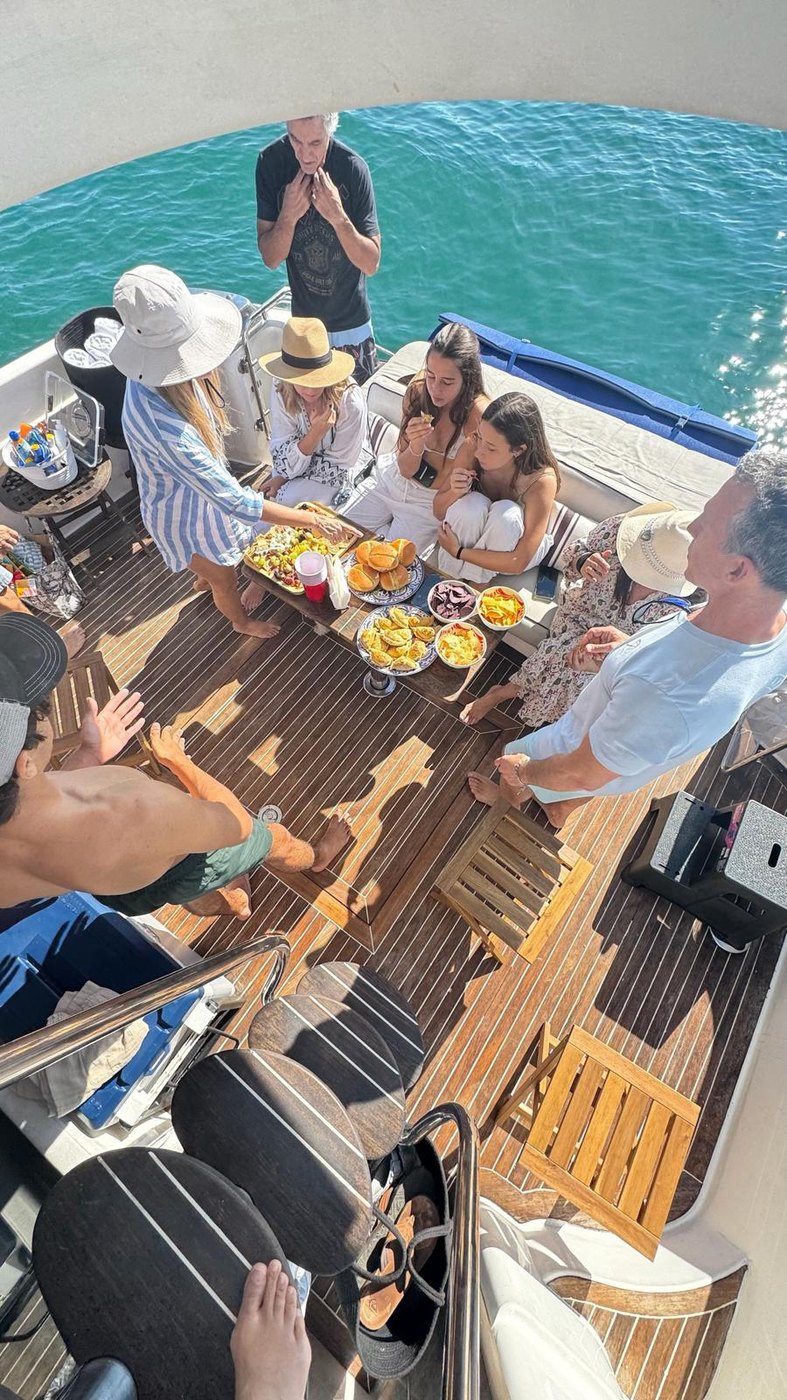 Snacks on the aft deck