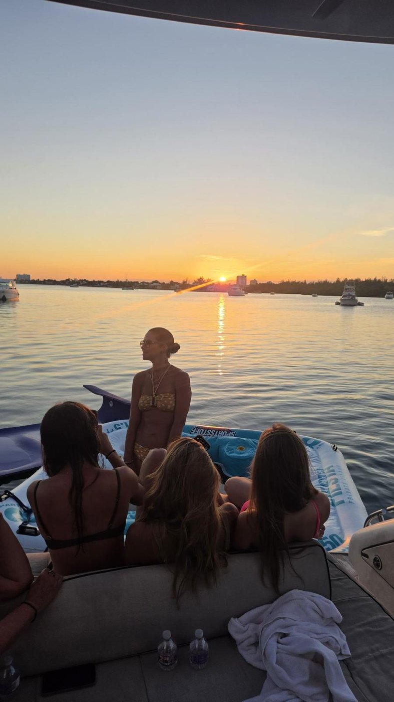 Sunset from the aft deck