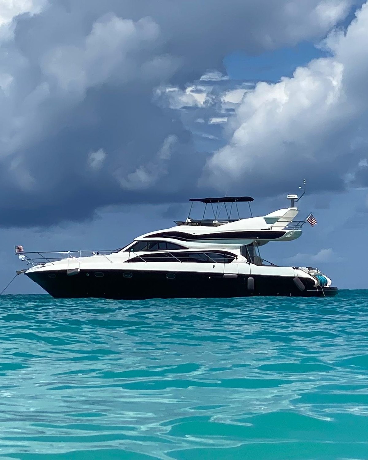 The Arrivederci yacht on Biscayne Bay
